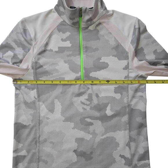 RLX Ralph Lauren S Fits 4-6 Gray White Slim Top 1/4 Zip Golf Beach - Picture 5 of 11